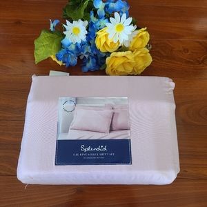 Splendid Light Pink 6pc Cal King Bed Sheet Set